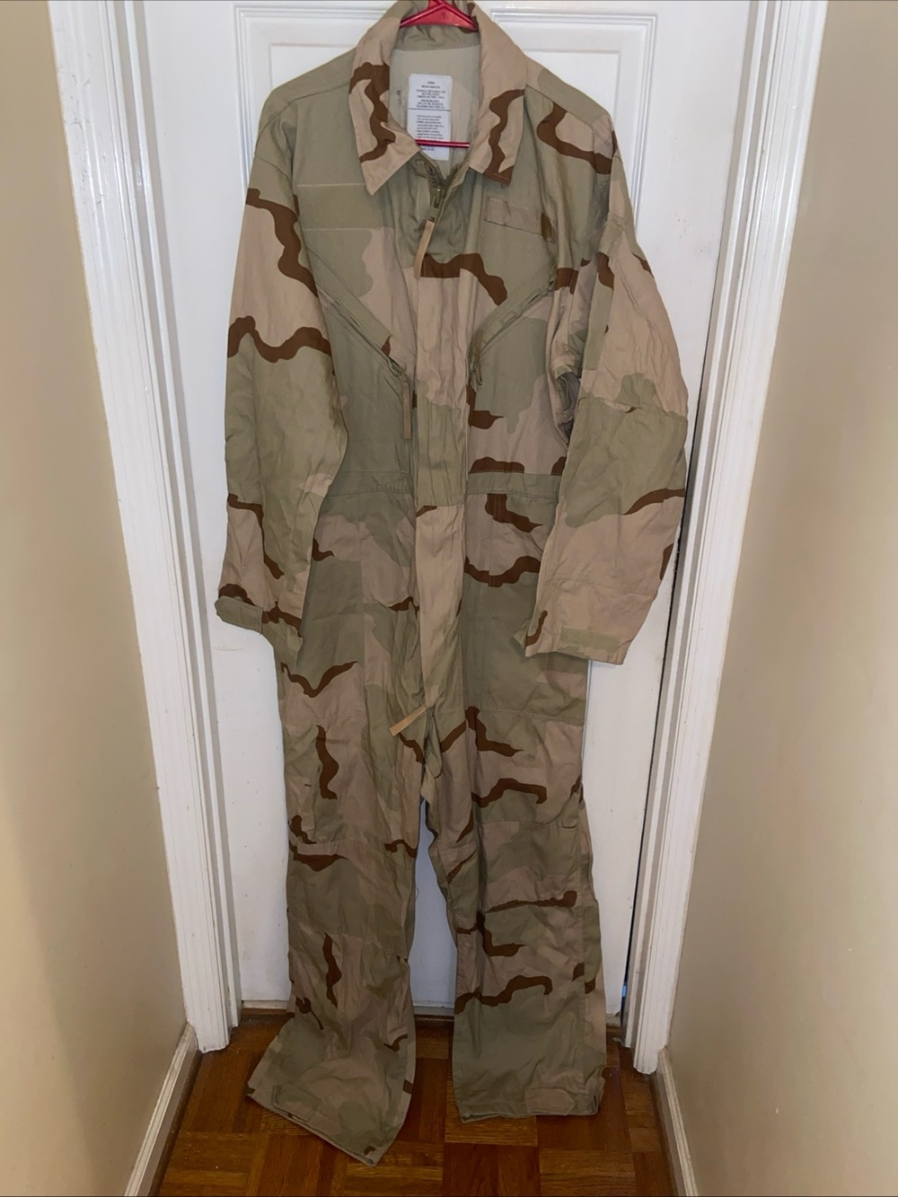 Men's Desert Camo Coverall Jumpsuit - Tan/Beige